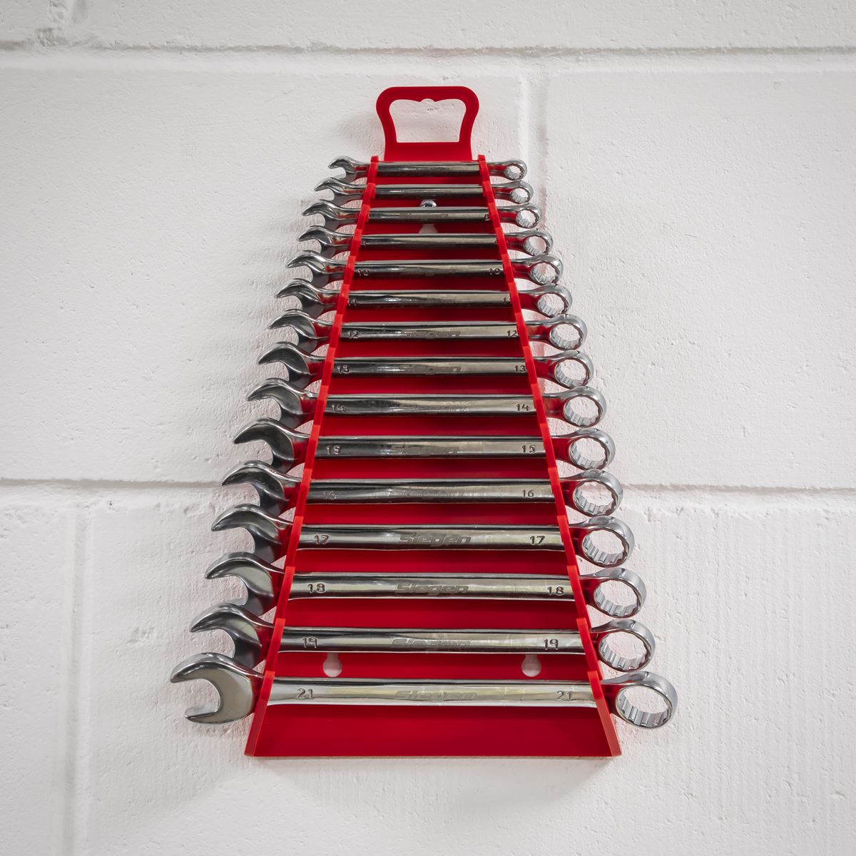 Sealey WR09 Reverse Spanner Rack Capacity 15 Spanners Sealey