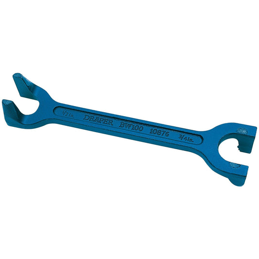 Draper 10876 Basin Wrench 1/2"/15mm x 3/4"/22mm BSP Draper