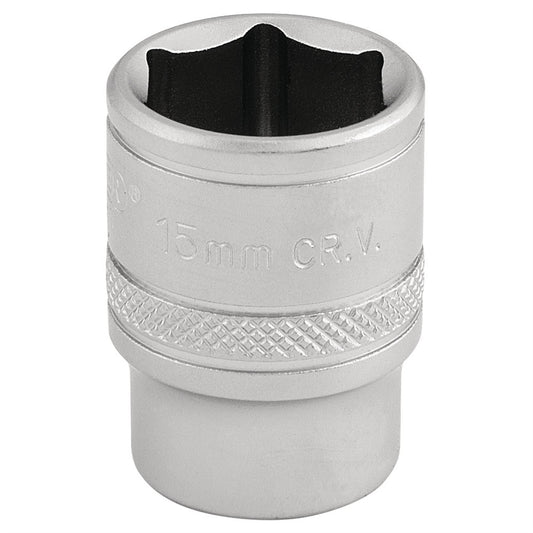 Draper 16541 6 Point Metric Socket 3/8" Sq. Dr. 15mm Draper
