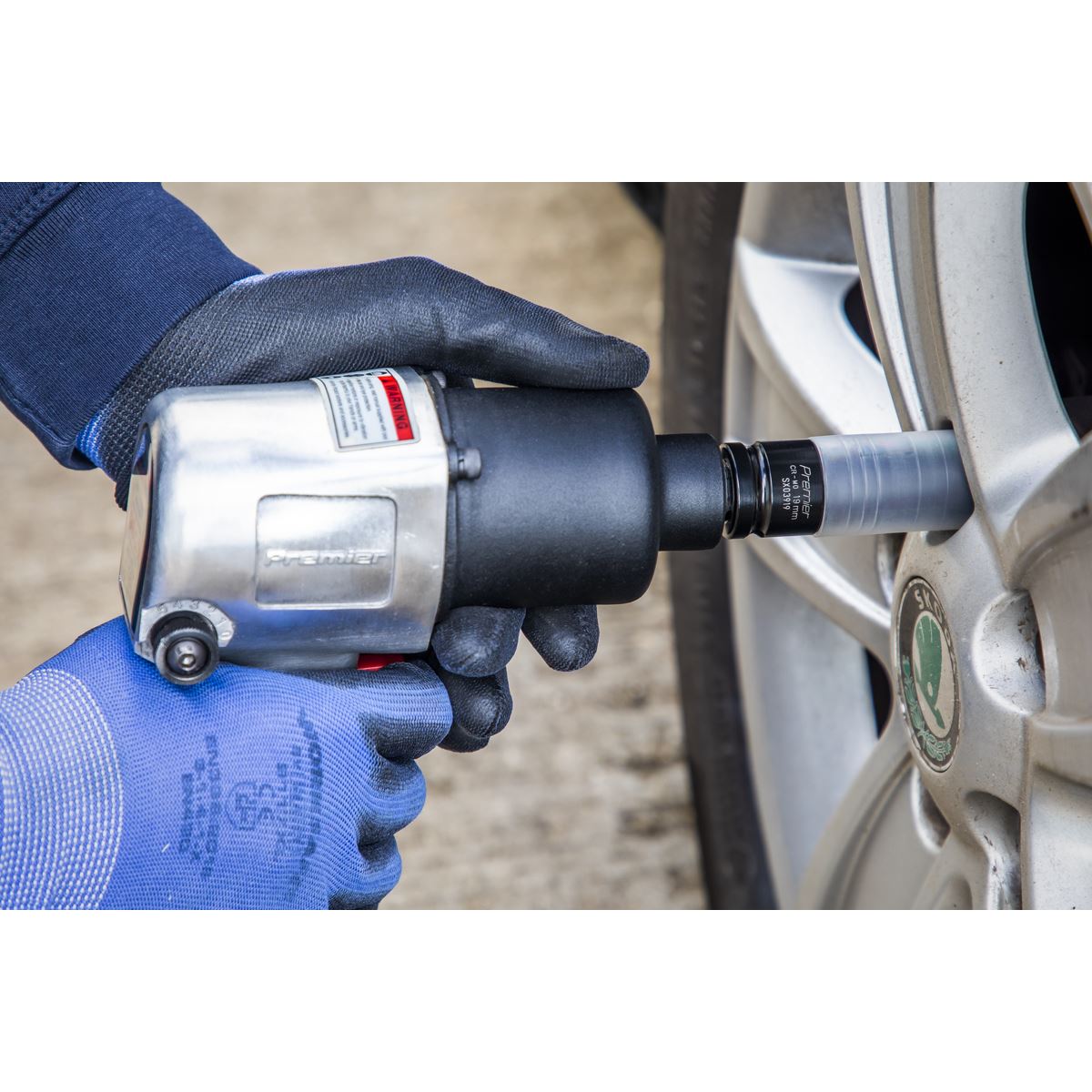 Sealey SX03919 Alloy Wheel Ultra-Power Impact Socket 19mm 1/2"Sq Drive Sealey