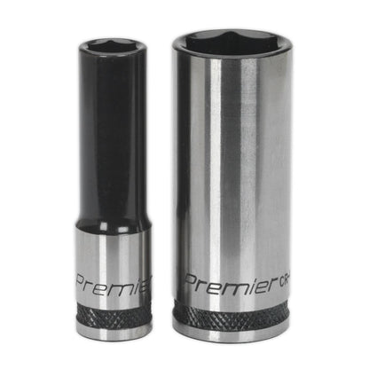 Sealey AK7971 Socket Set 34pc 3/8"Sq Drive WallDrive® Metric Premier Black Sealey