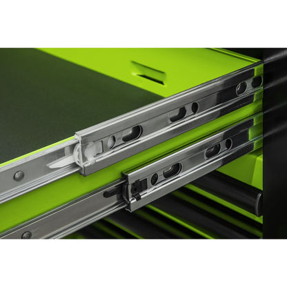 Sealey AP6115BECOMBO2 15 Drawer 1549mm Mobile Trolley with Wooden Worktop Hutch 2 Drawer Riser & Side Locker Sealey