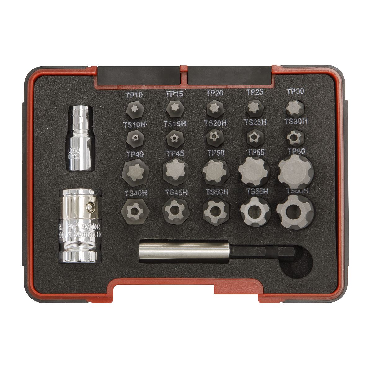 Sealey AK6226 TRX-P* & Security TRX-TS* Bit Set 23pc 1/4" & 3/8"Sq Drive Sealey