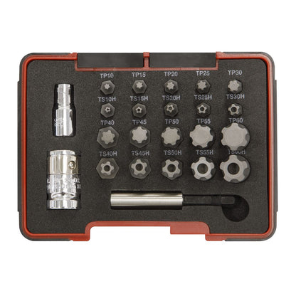 Sealey AK6226 TRX-P* & Security TRX-TS* Bit Set 23pc 1/4" & 3/8"Sq Drive Sealey