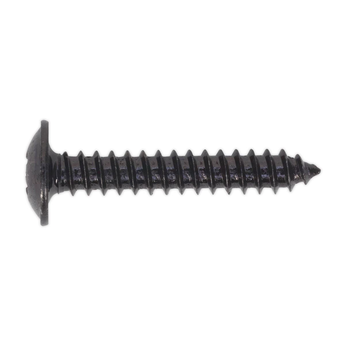 Sealey BST4225 Self-Tapping Screw 4.2 x 25mm Flanged Head Black Pozi Pack of 100 Sealey