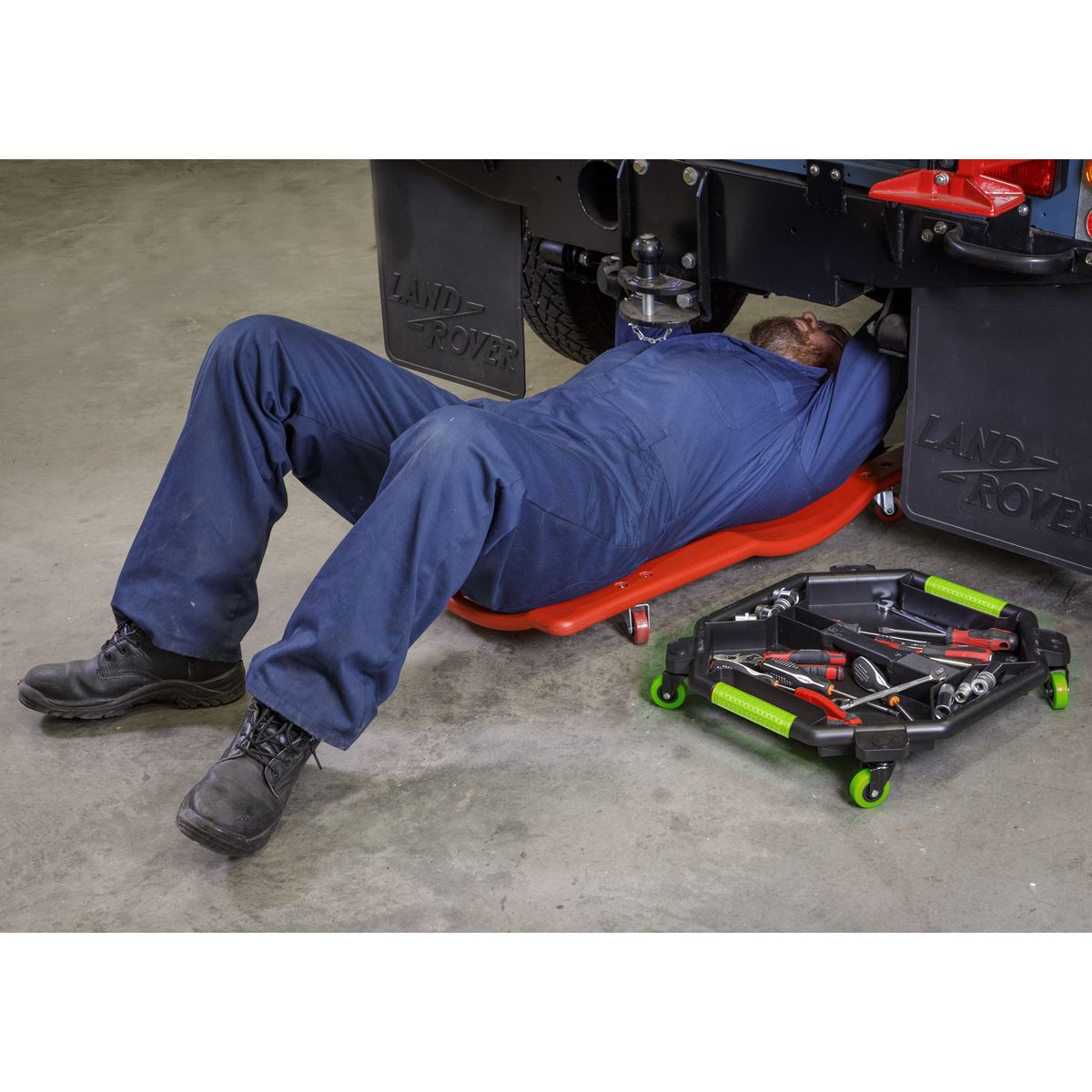 Sealey SCR86HV Creeper Tool Tray - Green Sealey