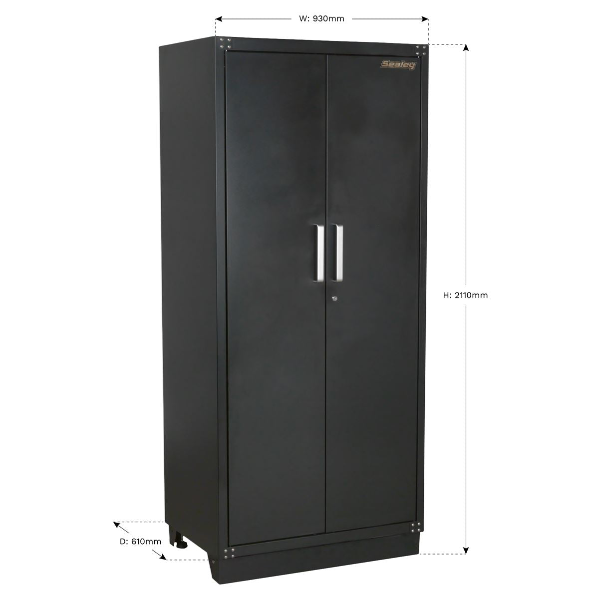 Sealey APMS05 Modular 2 Door Full Height Floor Cabinet 930mm Heavy-Duty Sealey