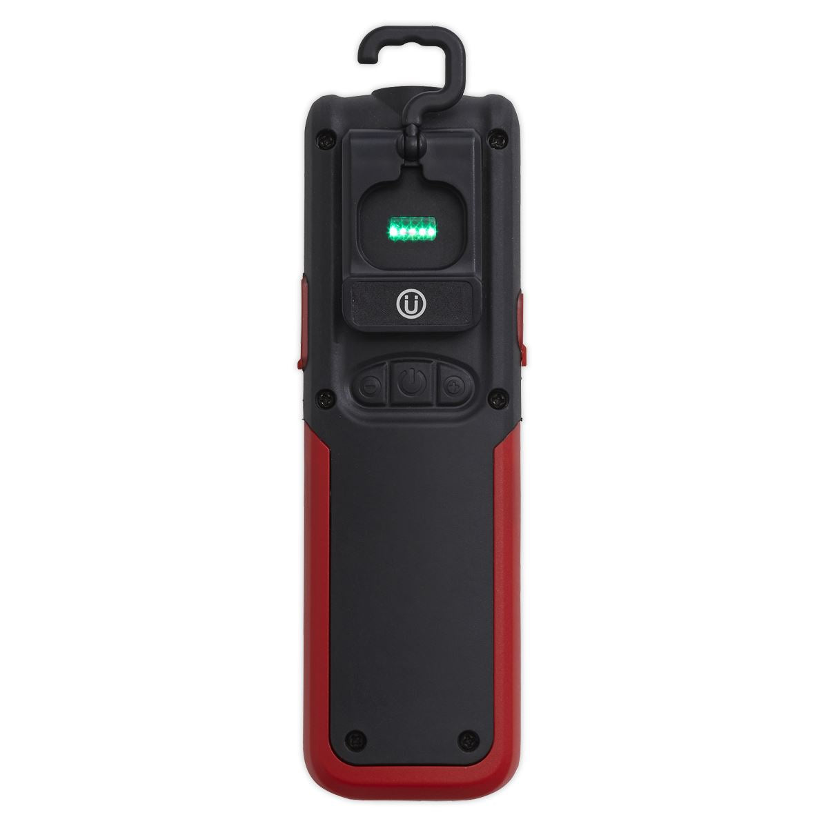 Sealey LED318R Rechargeable Inspection Light 5W COB & 3W SMD LED with Power Bank - Red Sealey