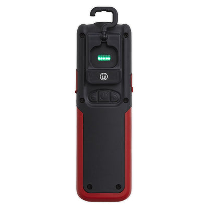 Sealey LED318R Rechargeable Inspection Light 5W COB & 3W SMD LED with Power Bank - Red Sealey
