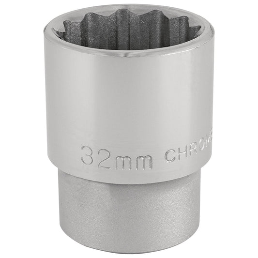 Draper 16699 12 Point Socket 3/4" Sq. Dr. 32mm Draper