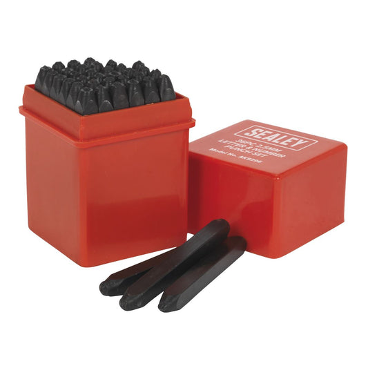 Sealey AK8296 Letter & Number Punch Set 36pc 2.5mm Sealey