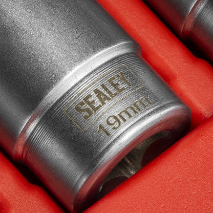 Sealey CV601 Elbow Connector Socket Set 3/8"Sq Drive 5pc Sealey