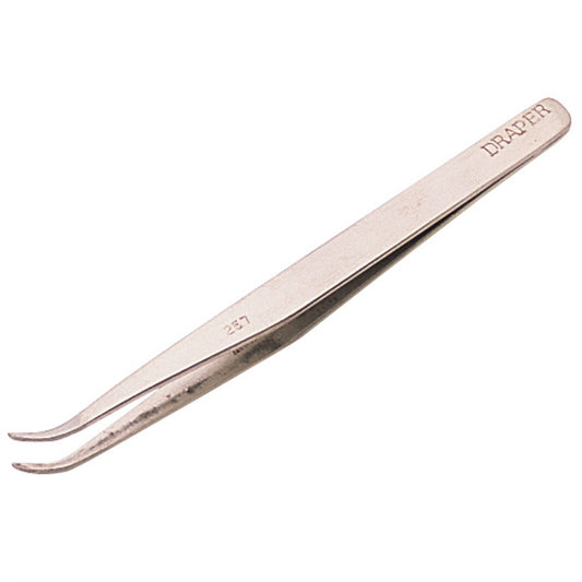 Draper 19672 Fine Point Curved Tweezers 120mm Draper