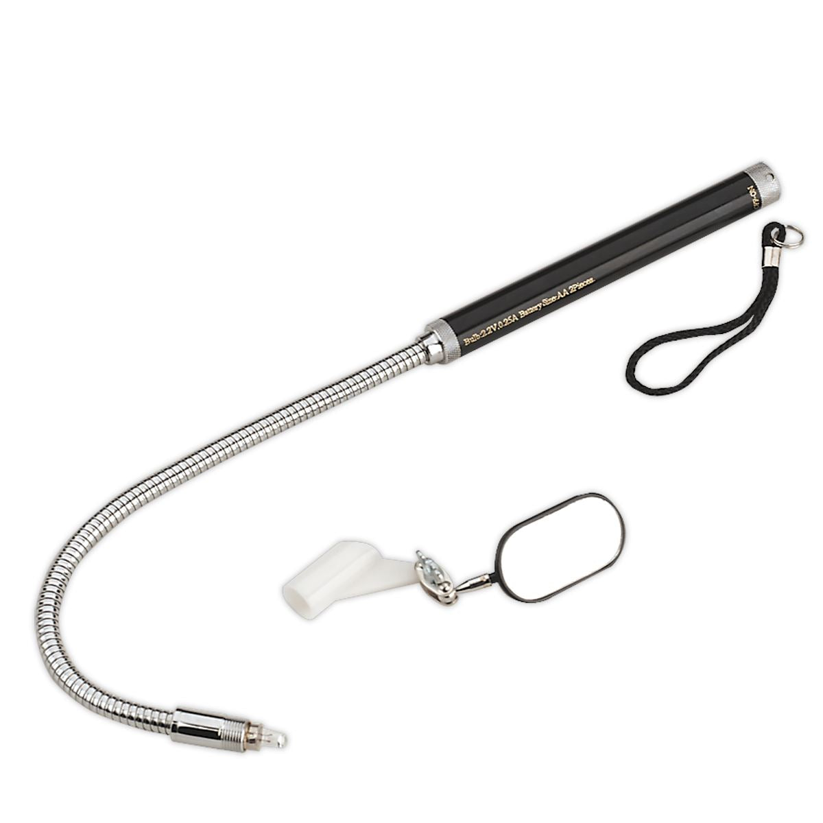 Sealey AK650 Flexible Inspection Mirror with Light Sealey