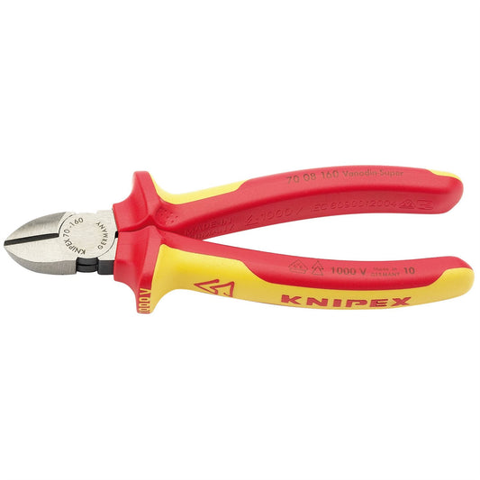 Knipex 31926 70 08 160UKSBE VDE Fully Insulated Diagonal Side Cutters 160mm Knipex