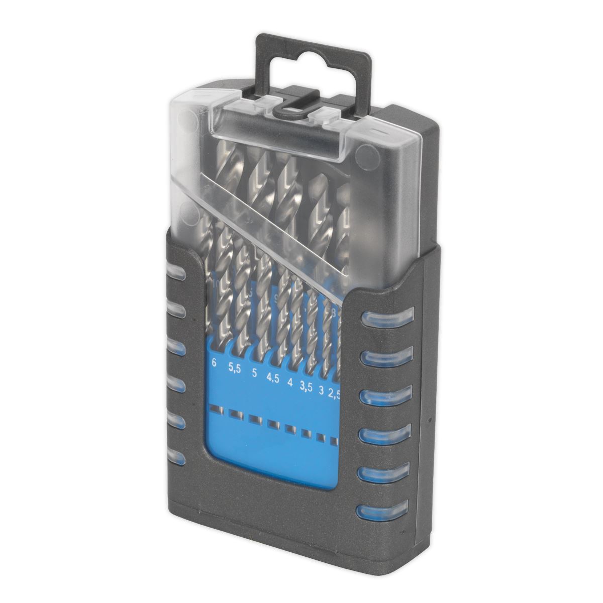 Sealey AK47191 HSS Split Point Fully Ground Drill Bit Set 19pc Metric Sealey