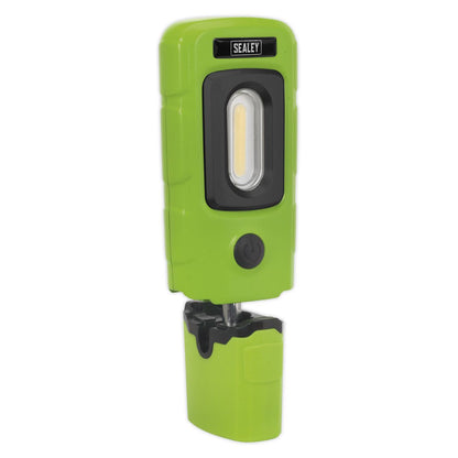 Sealey LED3601G Rechargeable 360° Inspection Light 3W COB & 1W SMD LED Green Lithium-Polymer Sealey