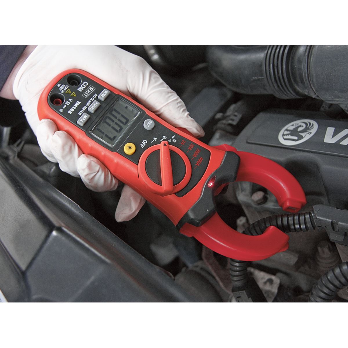 Sealey TM105 Professional Auto-Ranging Digital Clamp Meter NCVD - 6-Function Sealey