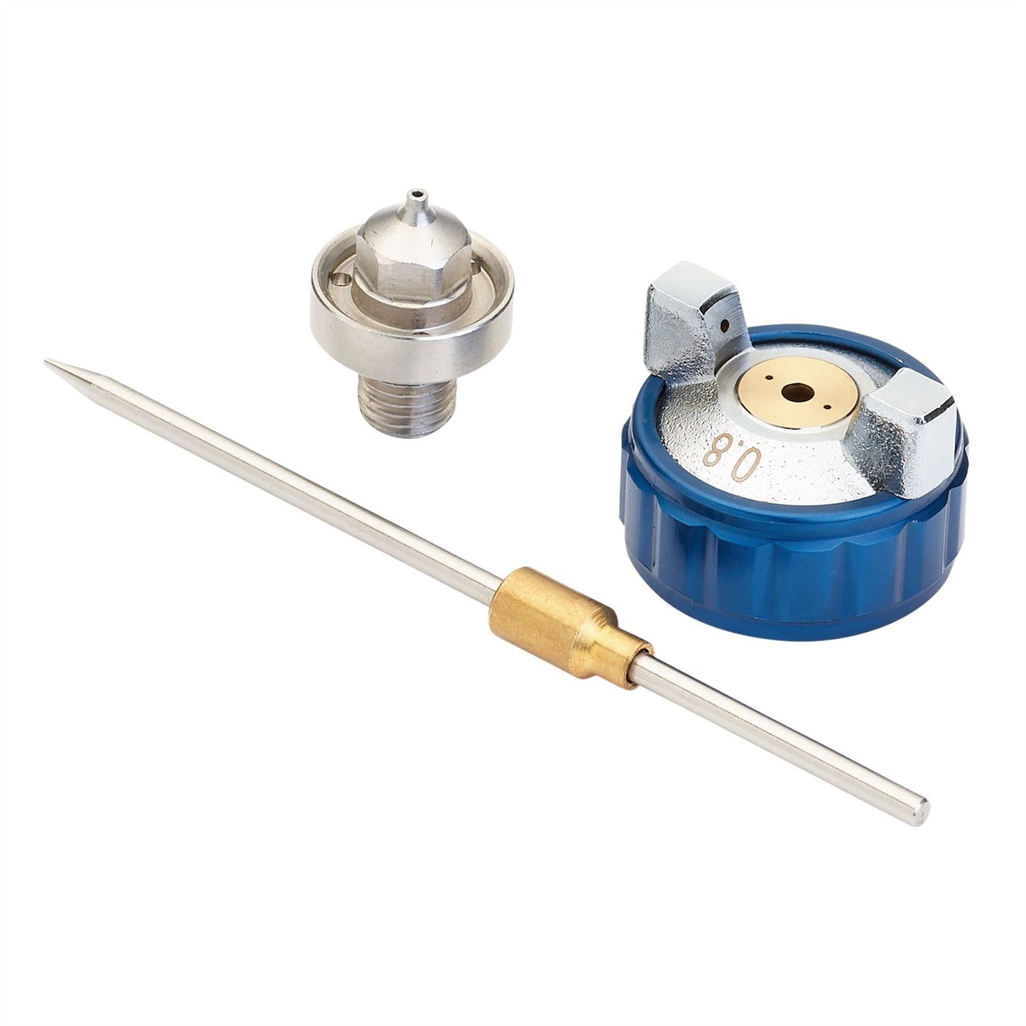 Draper 13836 Spare 0.8mm Nozzle Needle and Cap Set for Spray Guns 09708 and 09709 Draper