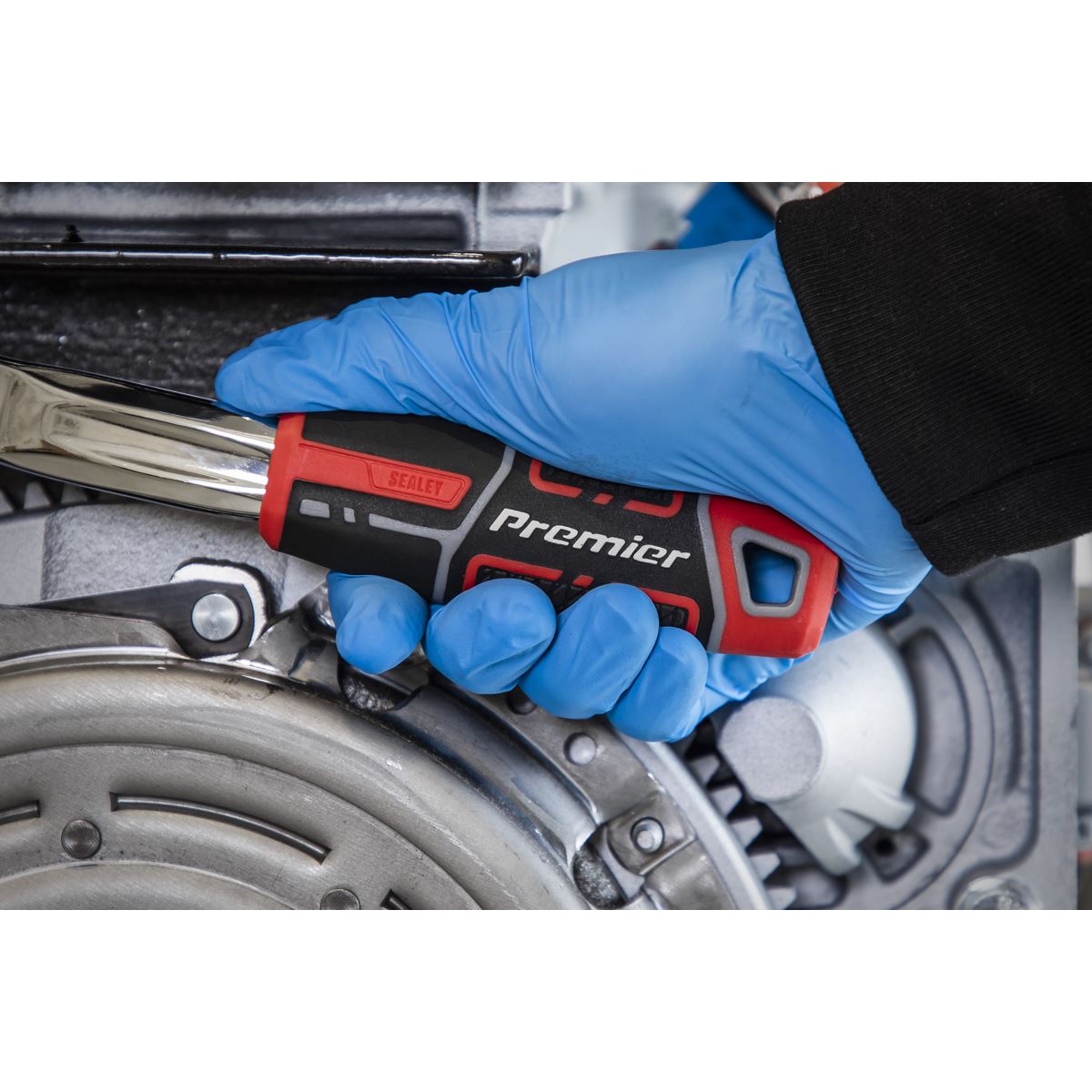 Sealey AK8939 Ratchet Wrench 1/2"Sq Drive Offset Pear-Head with Flip Reverse Sealey