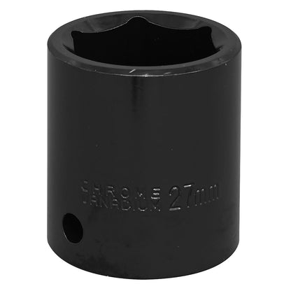Sealey IS1227 Impact Socket 27mm 1/2"Sq Drive Sealey