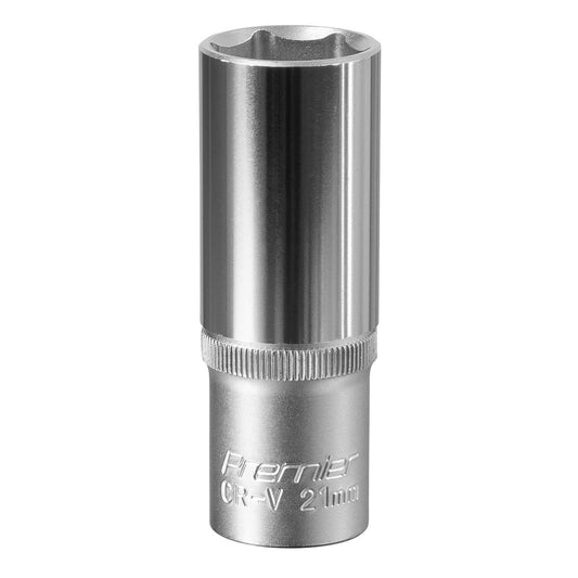 Sealey S1221D WallDrive® Socket 21mm Deep 1/2"Sq Drive Sealey