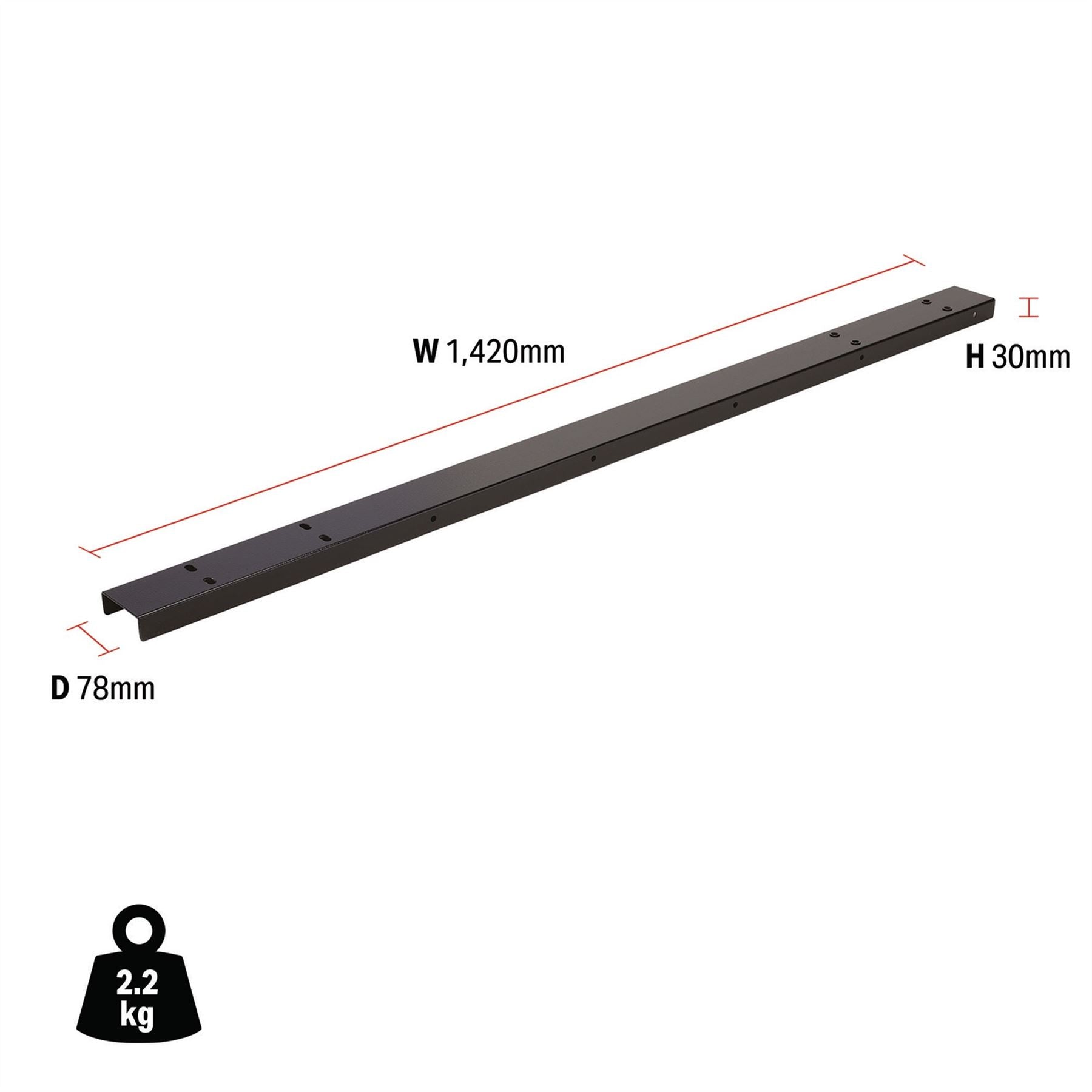 Draper 33198 BUNKER® Modular Side Wall Double Bracket Draper