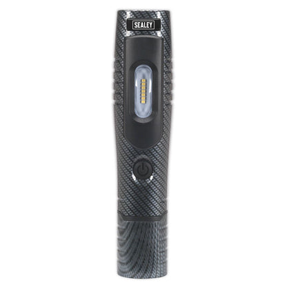 Sealey LED3602CF Rechargeable 360° Inspection Light 4W & 3W SMD LED Carbon Fibre Effect Lithium-ion Sealey