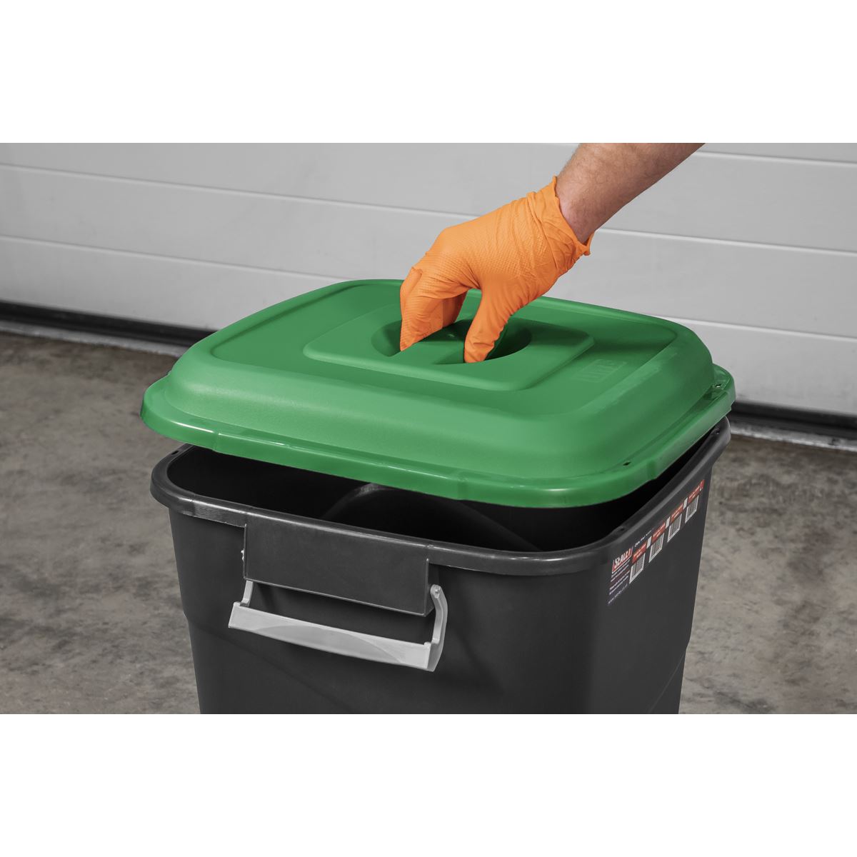 Sealey BM75G Refuse/Storage Bin 75L - Green Sealey