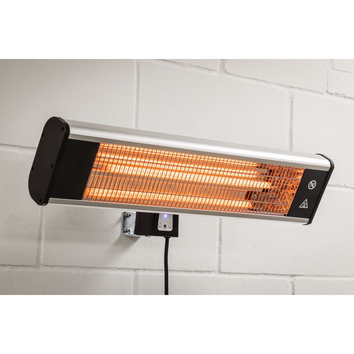 Sealey IWMH1809R High Efficiency Carbon Fibre Infrared Wall Heater 1800W/230V Sealey