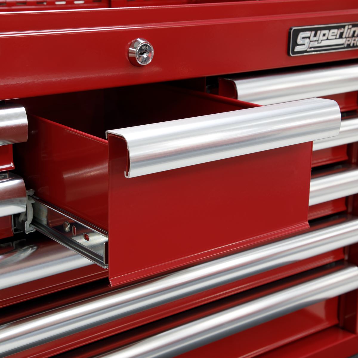 Sealey AP33089 Topchest 8 Drawer with Ball-Bearing Slides - Red Sealey