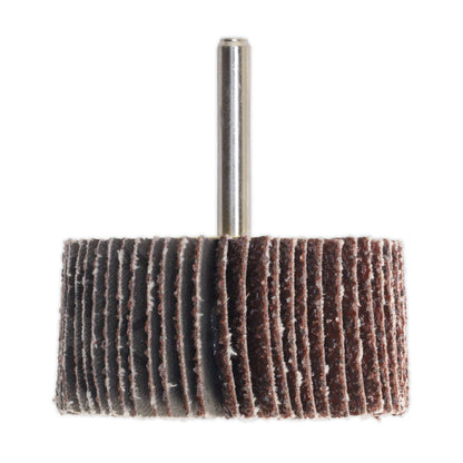 Sealey FW251080 Flap Wheel Ø25 x 10mm 6mm Shaft 80Grit Sealey