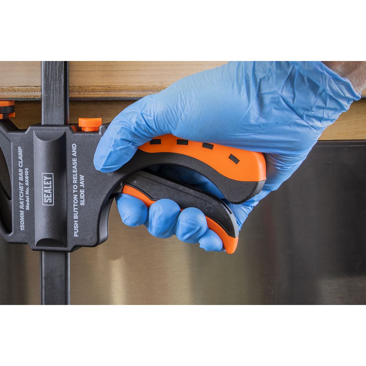 Sealey AK6101 Ratchet Bar Clamp 150mm Sealey