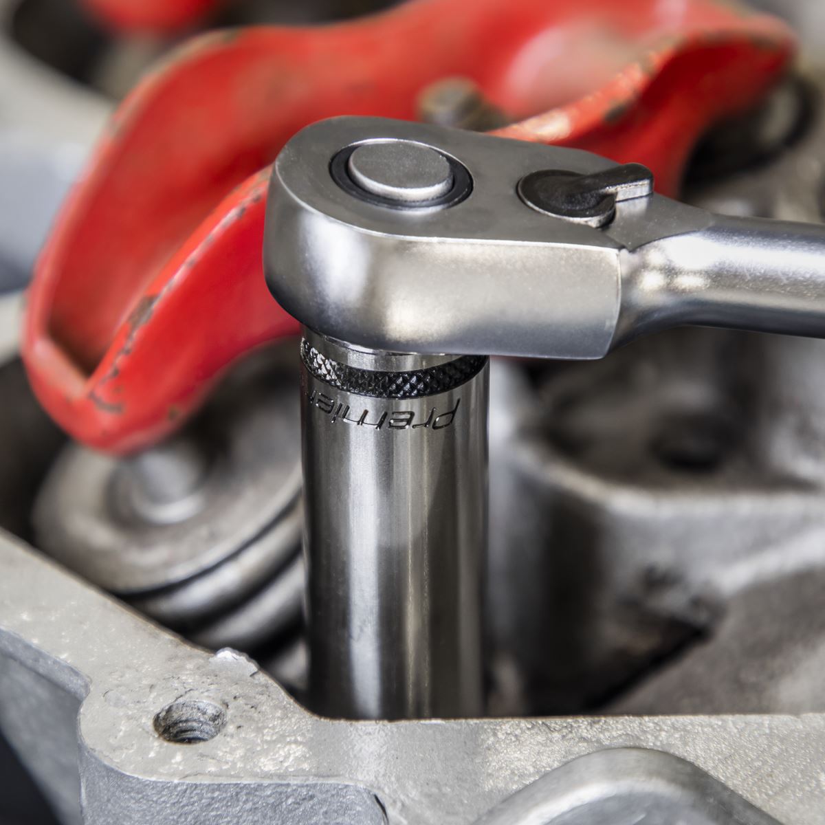 Sealey AK7991 Socket Set Deep 13pc 1/4"Sq Drive Metric - Premier Black Sealey