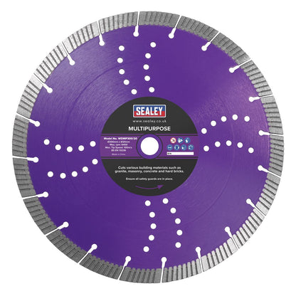 Sealey WDMP300/20 Cutting Disc Multipurpose Dry/Wet Use Ø300mm Sealey