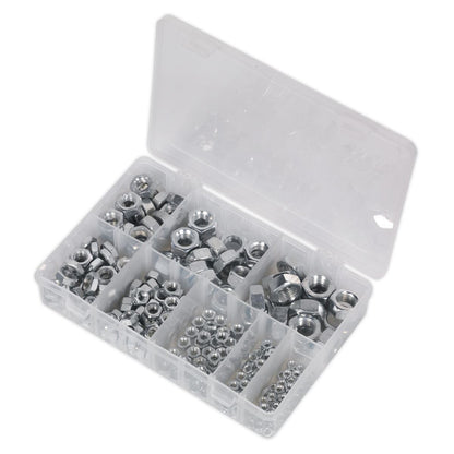 Sealey AB046SN Steel Nut Assortment 255pc M4-M16 Metric Sealey