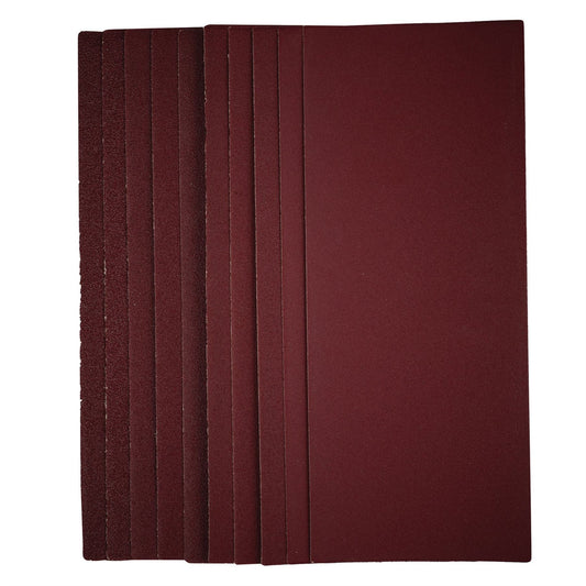 Draper 57373 1/2 Sanding Sheets 115 x 280mm Assorted Grit Pack of 10 Draper