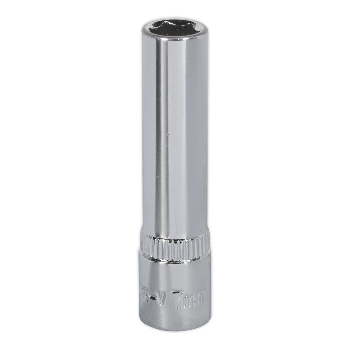 Sealey SP1407D WallDrive® Socket 7mm Deep 1/4"Sq Drive Fully Polished Sealey