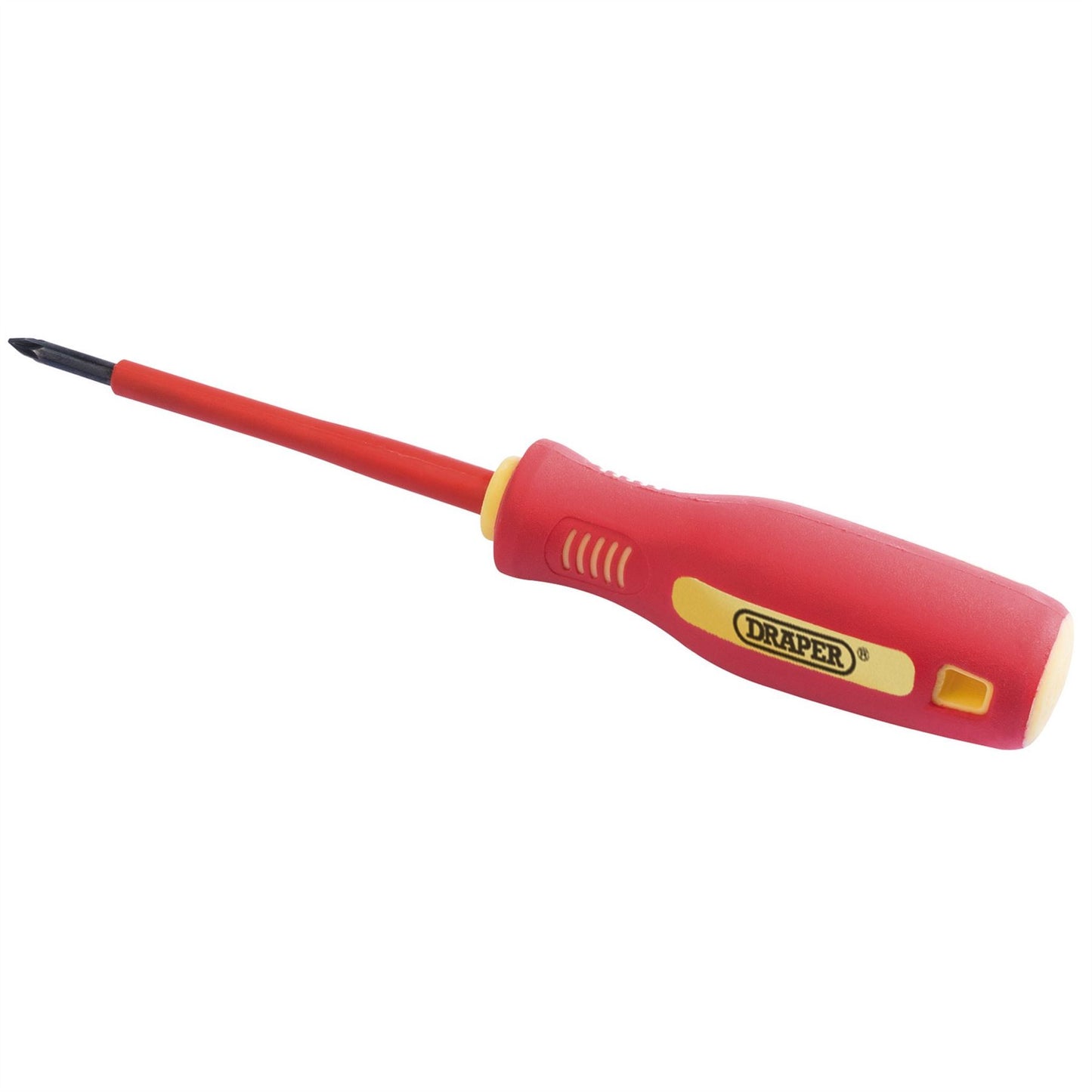 Draper 46527 Fully Insulated Soft Grip Cross Slot Screwdriver No.0 x 75mm Draper