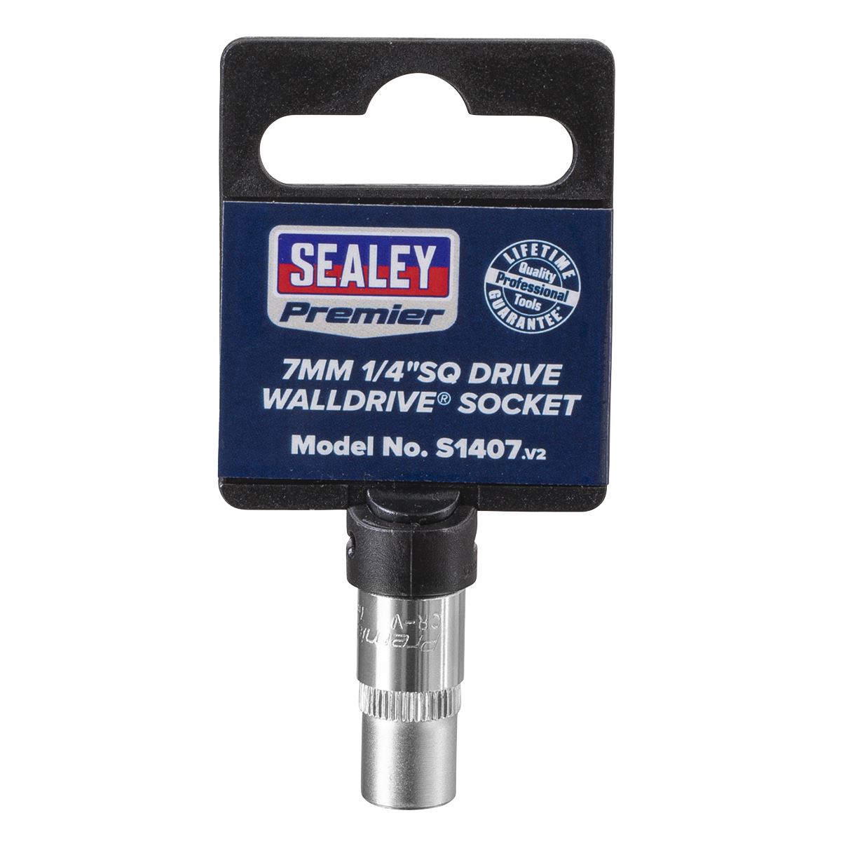 Sealey S1407 WallDrive® Socket 7mm 1/4"Sq Drive Sealey