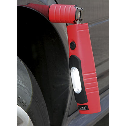 Sealey LED3602R Rechargeable 360° Inspection Light 4W & 3W SMD LED Red Lithium-ion Sealey