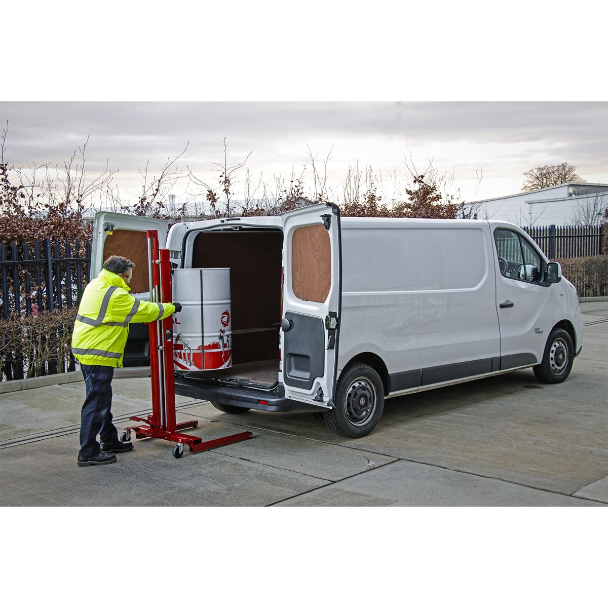 Sealey DH03 Hydraulic Drum Truck & Van Loader 205L Sealey