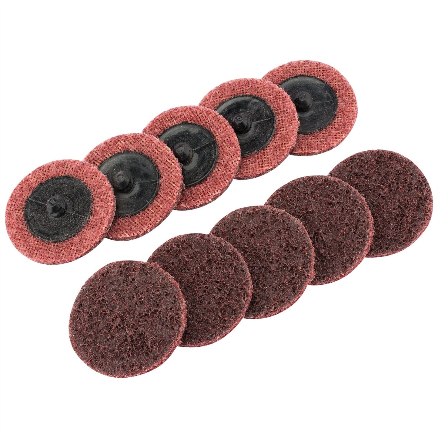 Draper 75623 Polycarbide Abrasive Pads 50mm Medium Pack of 10 Draper