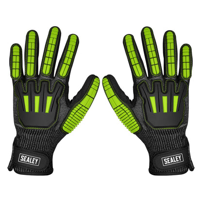 Sealey SSP39XL Cut & Impact Resistant Gloves - X-Large - Pair Sealey
