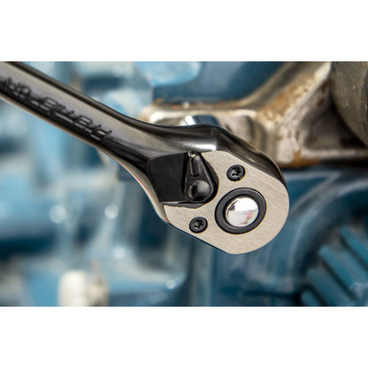 Sealey AK7998 Ratchet Wrench 3/8"Sq Drive - Premier Black Sealey