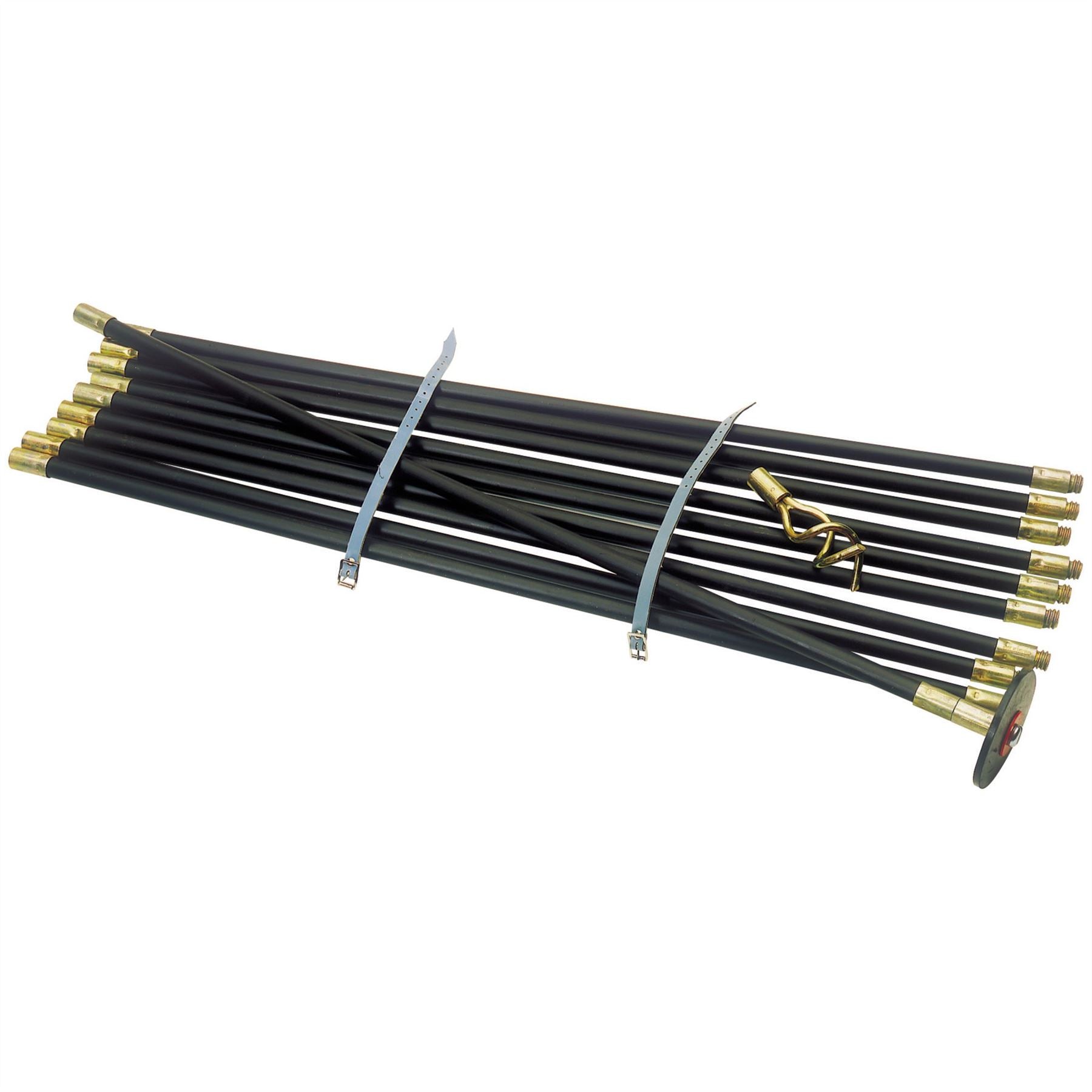 Draper 23540 Polypropylene Drain Rod Set 9m 12 Piece Draper