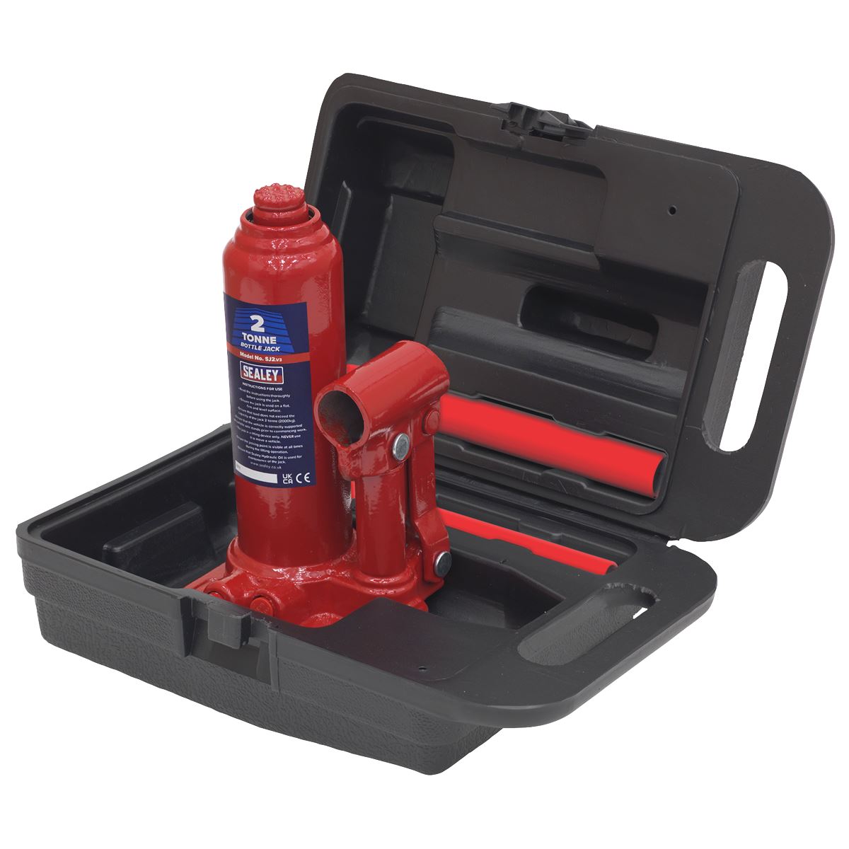 Sealey SJ2BMC Bottle Jack 2 Tonne with Storage Case Sealey