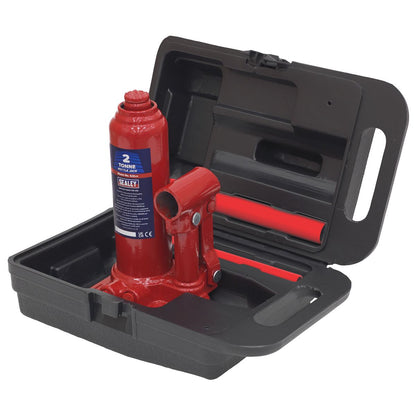 Sealey SJ2BMC Bottle Jack 2 Tonne with Storage Case Sealey