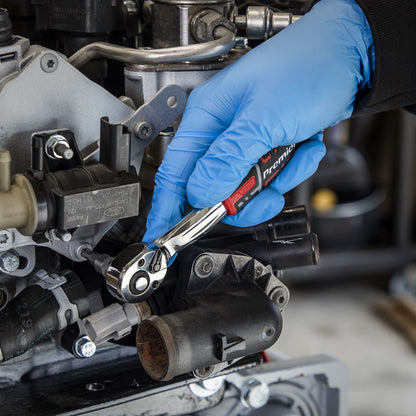 Sealey AK8937 Ratchet Wrench 1/4"Sq Drive Offset with Flip Reverse Sealey