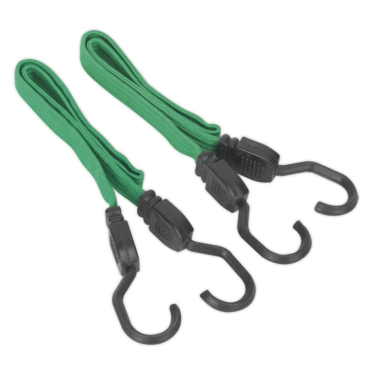 Sealey BCS16 Flat Bungee Cord Set 2pc 610mm Sealey